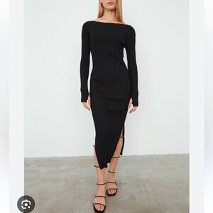 - Toteme Orville side slit midi dress Xxs